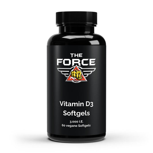 Vitamin D3 Softgels 3.000 I.E. – vegane hochdosierte D3 Kapseln – The Force