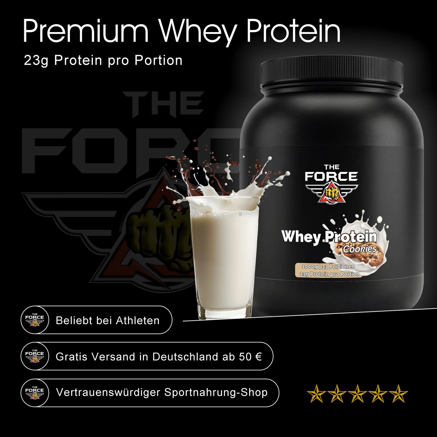 Premium Whey Protein Cookies - 1000g